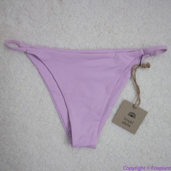 NEW Toast Swim Free People String Bikini Bottom, light purple lilac, S - Picture 1 of 16